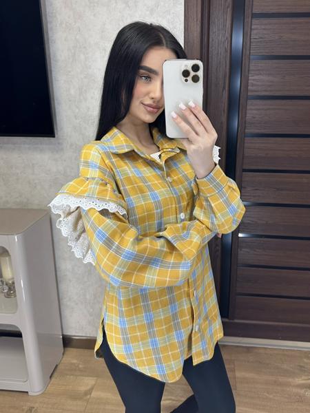 Рубашка Valentina (46-52) 10 yellow (деми)