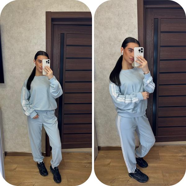 Костюм спорт Valentina (42-52) 110 l.blue (деми)