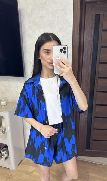 Костюм Valentina (42-48) VL147 blue (лето)