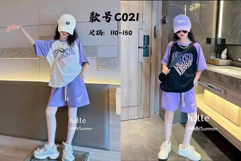 Костюм Фунтик (5-9) C021 lilac-black (лето)