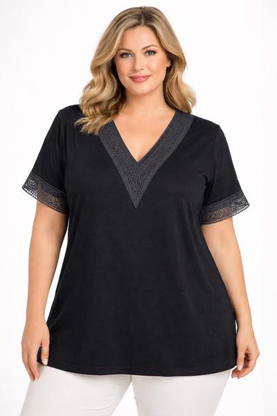 Футболка Style Nadezhda (50-56) 148-1 black (лето)