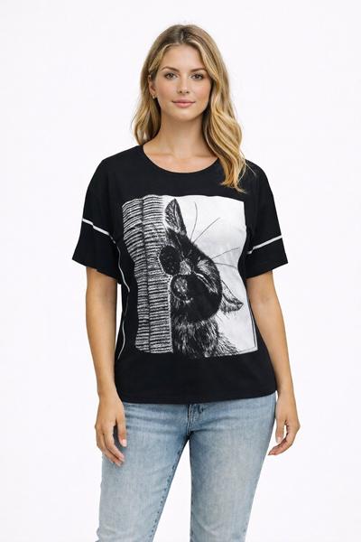 Футболка Style Nadezhda (50-56) 198 black (лето)