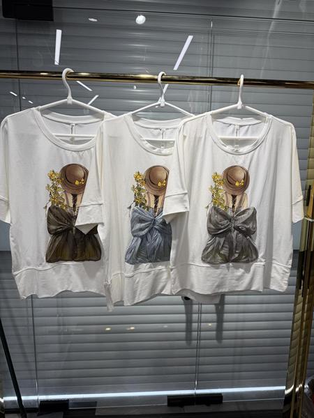 Футболка Style Nadezhda (L-5XL) 26061 white-grey (лето)