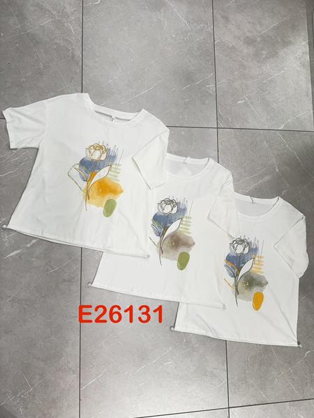 Футболка Style Nadezhda (3XL-8XL) 26131 white-beige (лето)