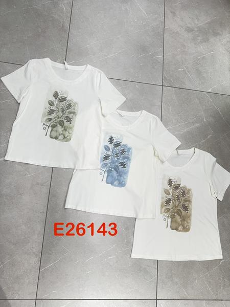 Футболка Style Nadezhda (XL-6XL) 26143 white-l.blue (лето)