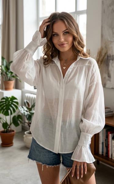 Рубашка Style Nadezhda (one size) 2676 white (деми)