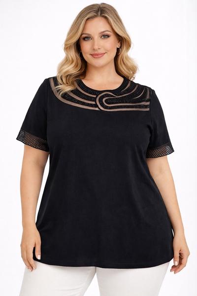 Футболка Style Nadezhda (50-58) 454 black (лето)