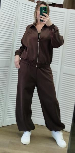 Костюм спорт Style Nadezhda (M-XL) 96126 brown (деми)