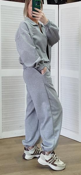 Костюм спорт Style Nadezhda (M-XL) 96126 grey (деми)