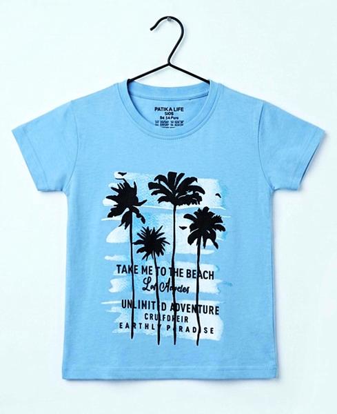 Футболка Dino (4-8) DN563 l.blue (лето)