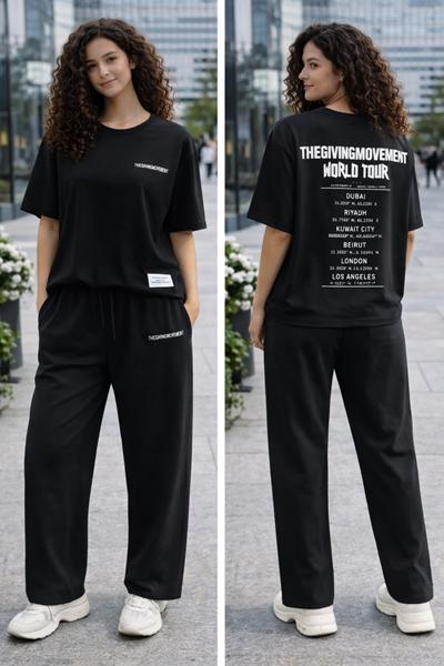 Костюм спорт Major (S-L) 7934 black (деми)