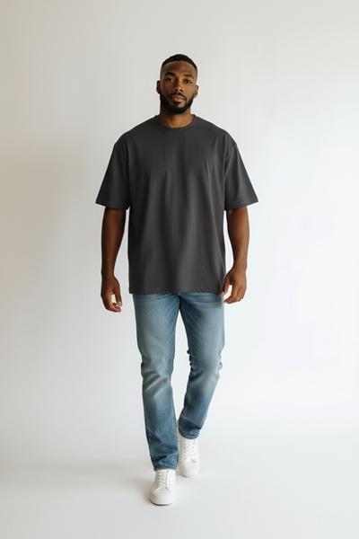 Футболка Hous Of Timur (M-3XL) HT2046 d.grey (лето)