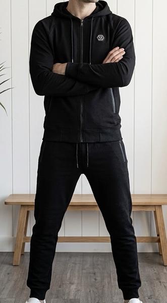 Костюм спорт Shoptime (46-54) S765 black (деми)