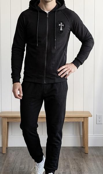 Костюм спорт Shoptime (46-54) S767 black (деми)