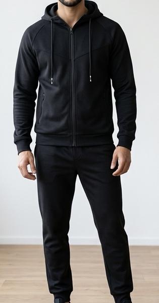 Костюм спорт Shoptime (46-54) S766 black (деми)