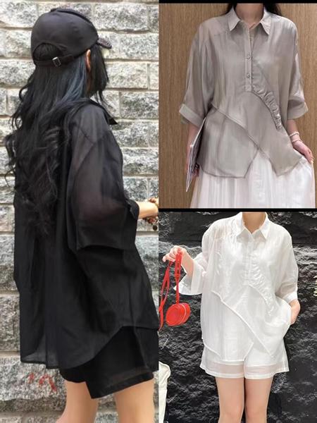 Блузка DIVO (one size) DV799 grey (лето)