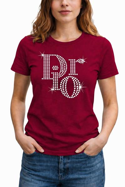 Футболка ALIA (M-3XL) AL142 wine (лето)