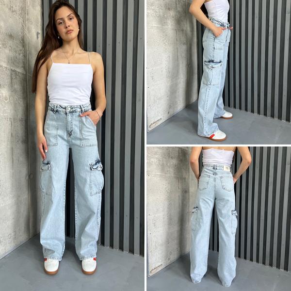 Джинсы i8denim Women (25-30) TB132 l.blue (деми)