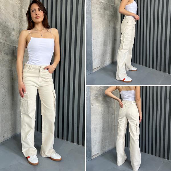 Джинсы i8denim Women (25-30) TB133 beige (деми)