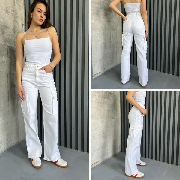 Джинсы i8denim Women (25-30) TB134 white (деми)