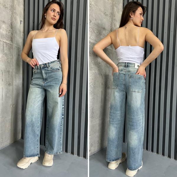 Джинсы i8denim Women (25-30) TB143 l.blue (деми)