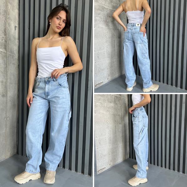 Джинсы i8denim Women (25-30) TB147 l.blue (деми)