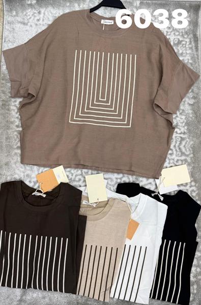 Футболка DIVO (one size) 6038 beige (лето)