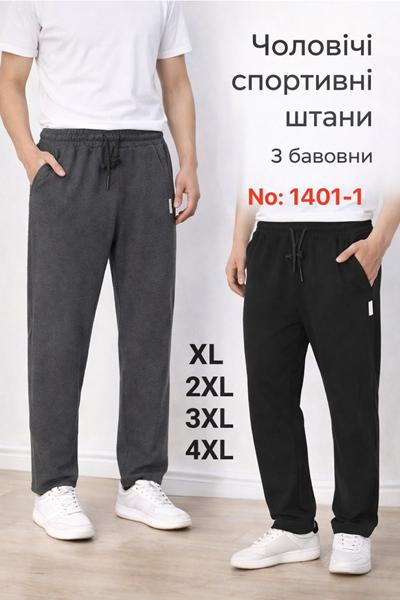 Штаны спорт Redoor (XL-4XL) 1401-1 mix (деми)