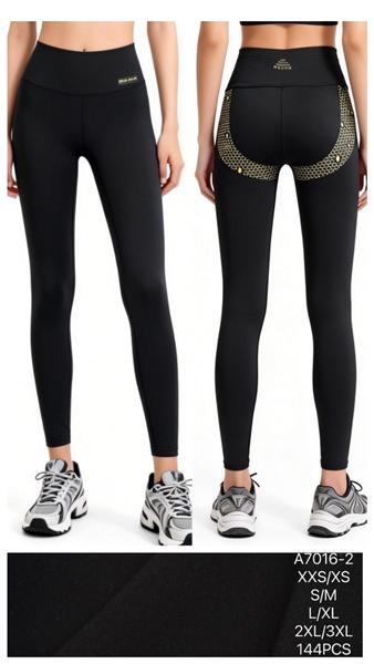 Лосины Redoor (2XS-3XL) A7016 black (деми)