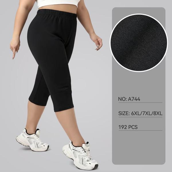 Бриджи Redoor (6XL-8XL) A744 black (лето)