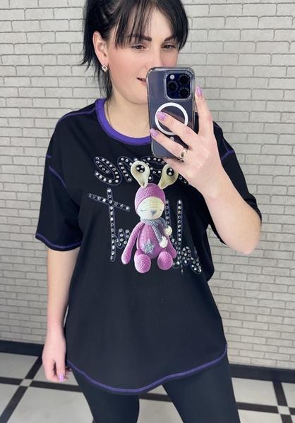 Футболка LeVisha (S-L) 250104 black (лето)