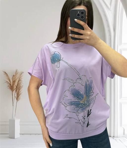 Футболка LeVisha (46-52) 25025 lilac (лето)