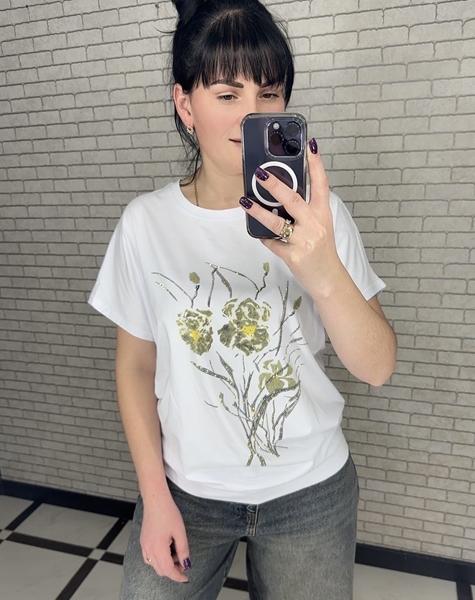 Футболка LeVisha (M-2XL) 25026 white (лето)