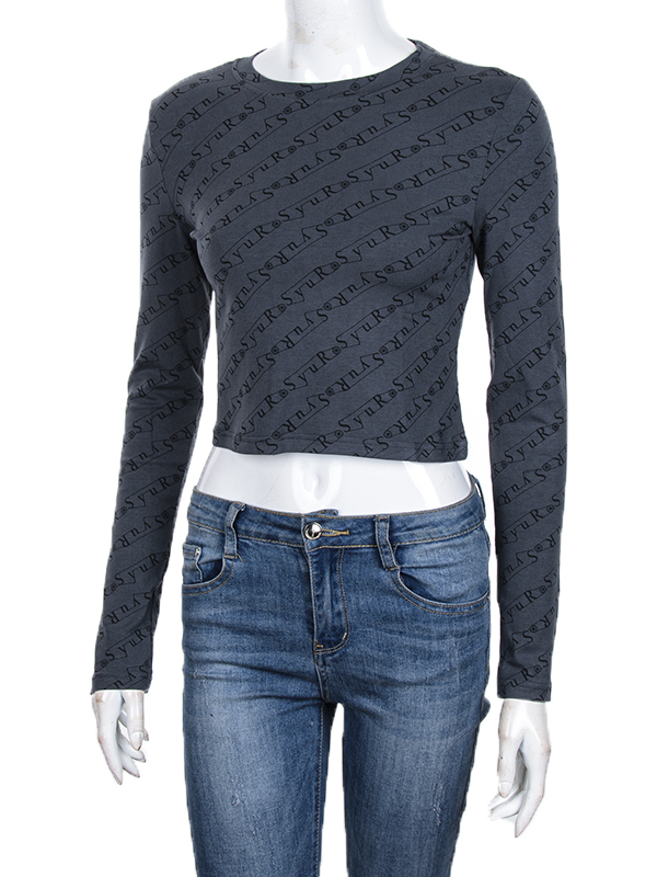 Кофта CND2 (S-XL) 4393-MT204 grey (лето)