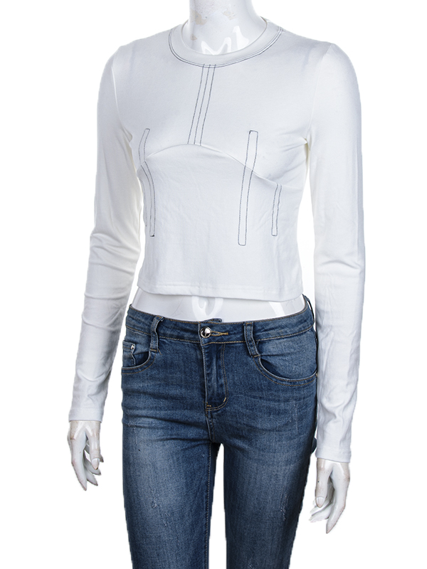 Кофта CND2 (S-XL) 4393-MT213 white (лето)