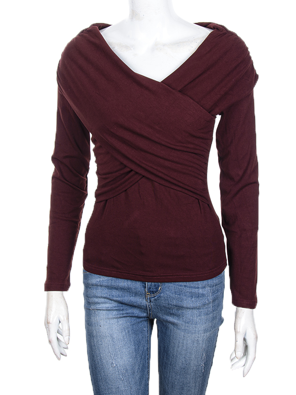 Кофта CND2 (S-XL) 4393-ST2122 wine (деми)