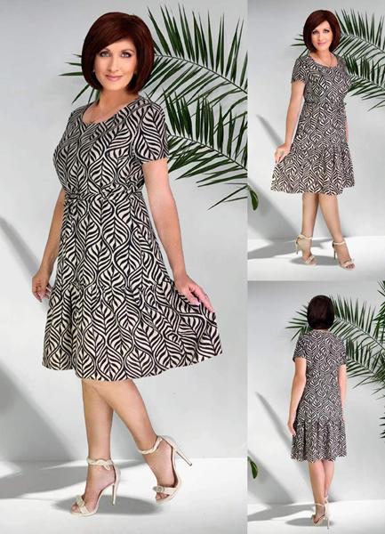 Платье DGMD (44-50) 919 beige-black (лето)