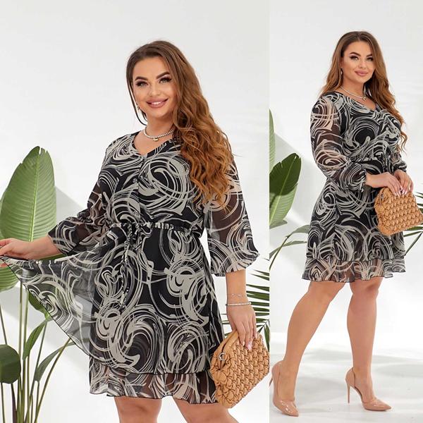 Платье DGMD (46-50) 641 black (лето)