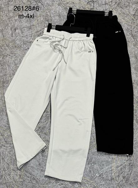 Штаны спорт DGMD (M-4XL) 26128 white (деми)