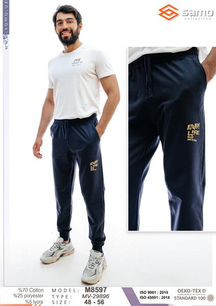 Штаны спорт Imlion (48-56) 8597 navy (деми)