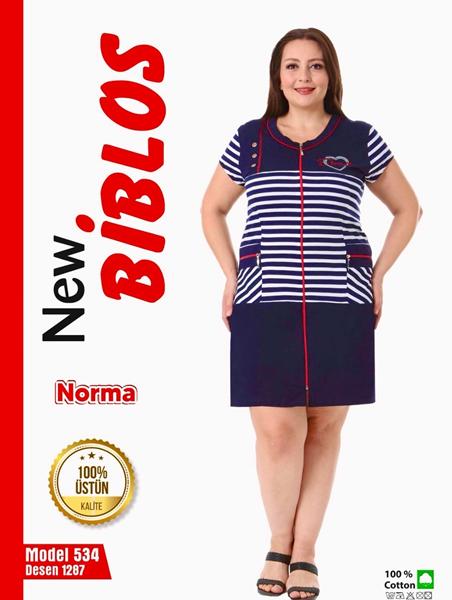 Халат Cotpark (2XL-7XL) 534-1287 navy (лето)