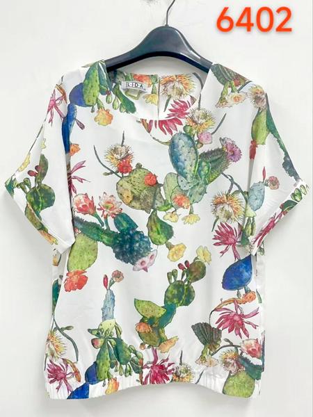 Футболка LIDA (52-62) 6402 white-green (лето)