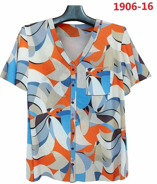 Рубашка LIDA (52-62) 1906-16 l.blue-l.grey (лето)