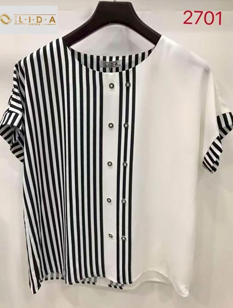 Футболка LIDA (52-62) 2701 white-black (лето)