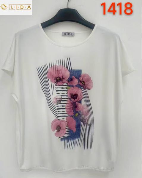 Футболка LIDA (52-62) 1418 white (лето)