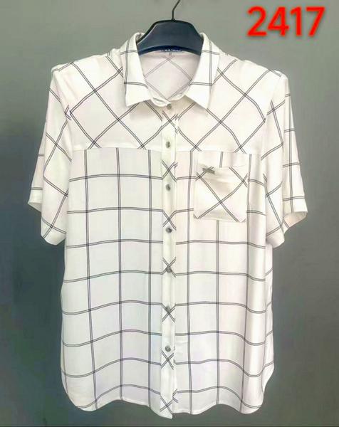 Рубашка LIDA (52-62) 2417 white (лето)