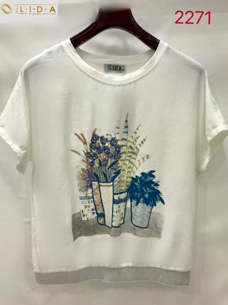 Футболка LIDA (52-62) 2271 white (лето)