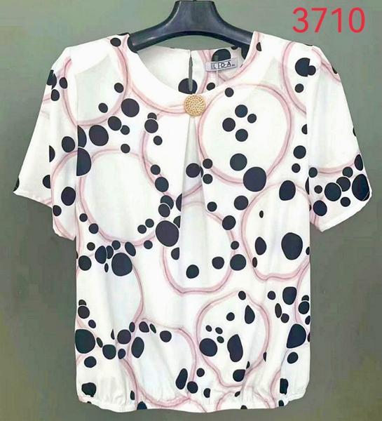 Блузка LIDA (52-62) 7868 white-blue (лето)