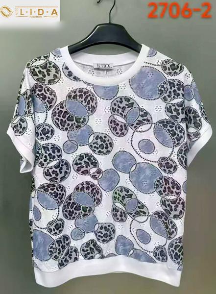 Футболка LIDA (52-62) 2706-2 white-blue (лето)