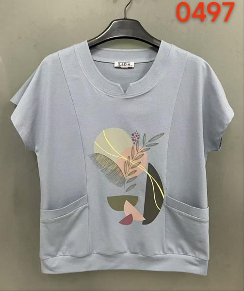 Футболка LIDA (52-62) 0497 grey (лето)